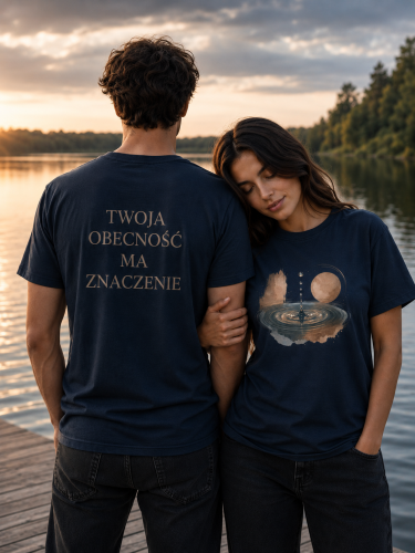koszulka Twoja obecnosc ma znaczenie navy.png