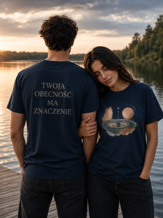 koszulka Twoja obecnosc ma znaczenie navy.png